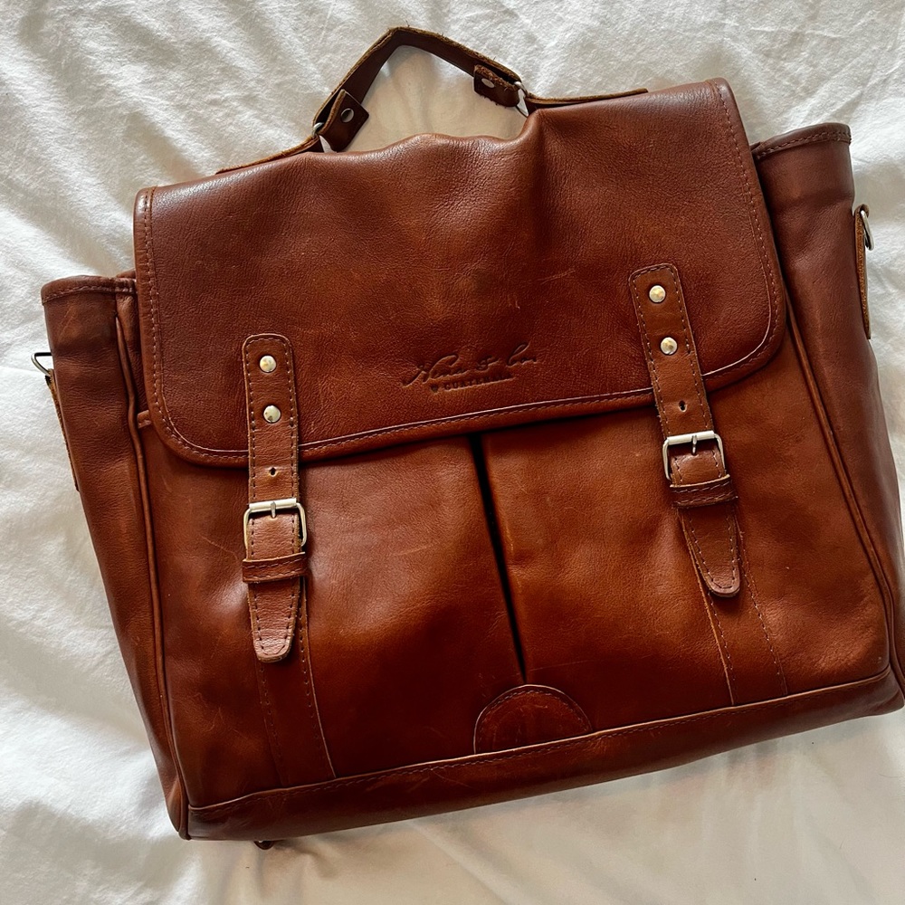Nena & Co Leather Laptop Bag